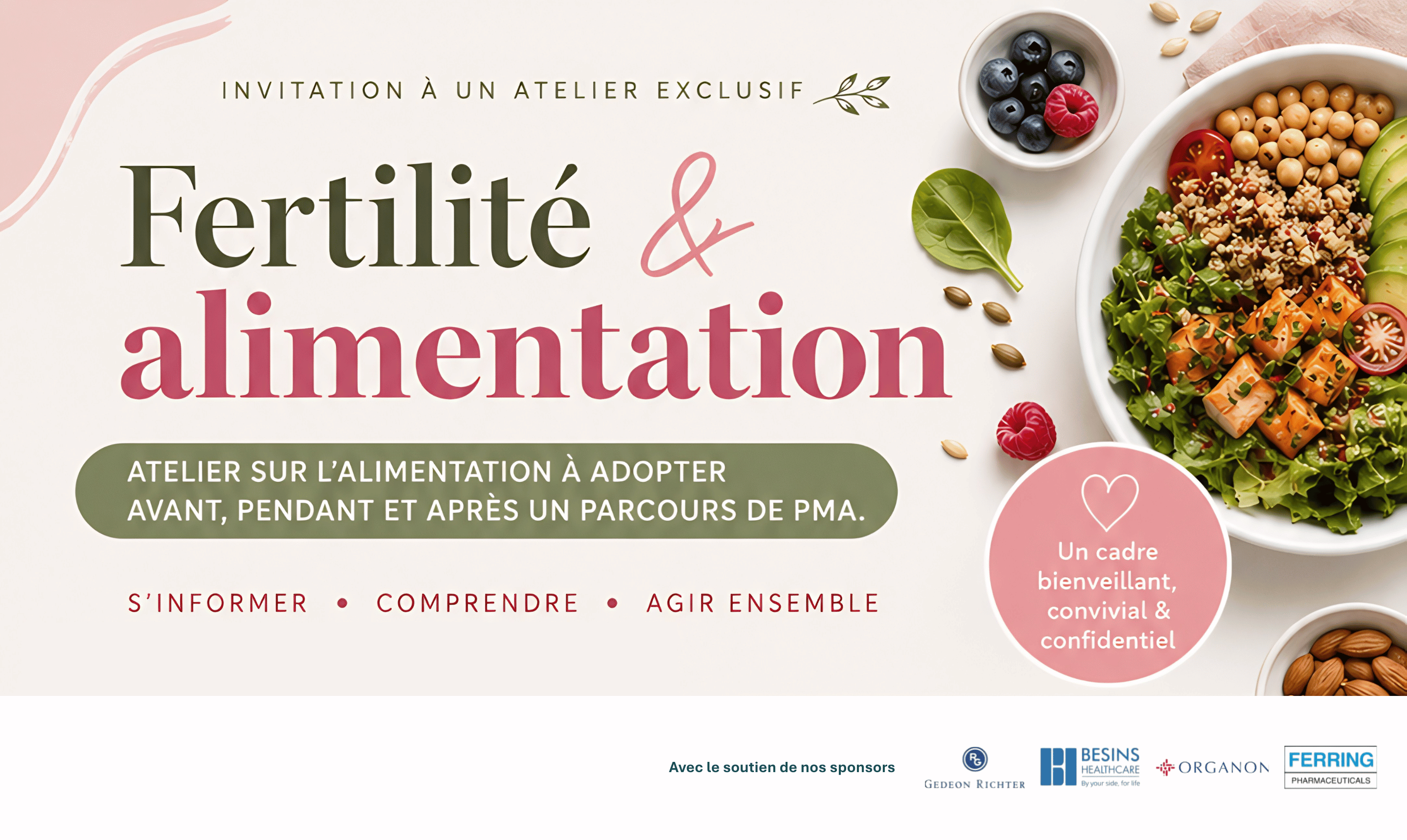 Atelier Alimentation et Fertilité - 24 juin 2026 - Hôpital Erasme - H.U.B - Dr. Pascale Chasseur - Dr. Isabelle Dupond