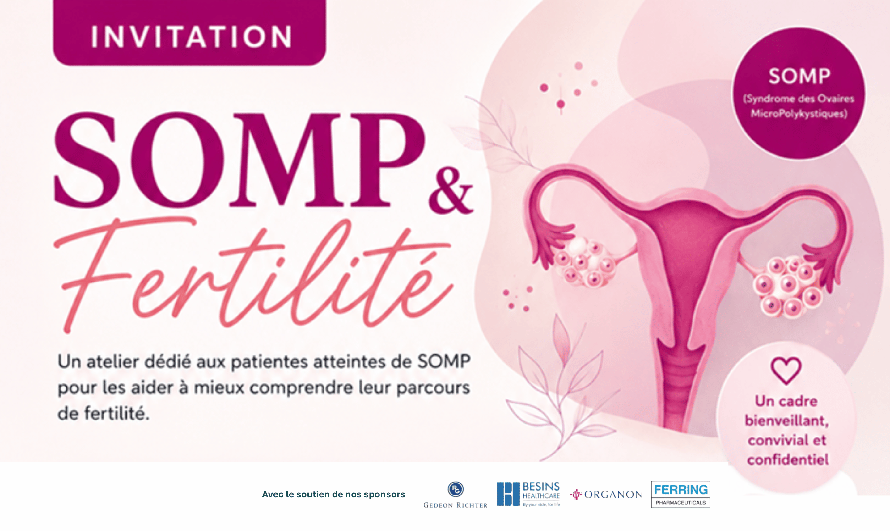 Atelier SOMP et Fertilité - 24 juin 2026 - Hôpital Erasme - H.U.B - Dr. Mélodie Vander Borght - Dr. Victoria Di Pietroantonio