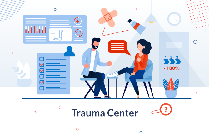 Illustration trauma center