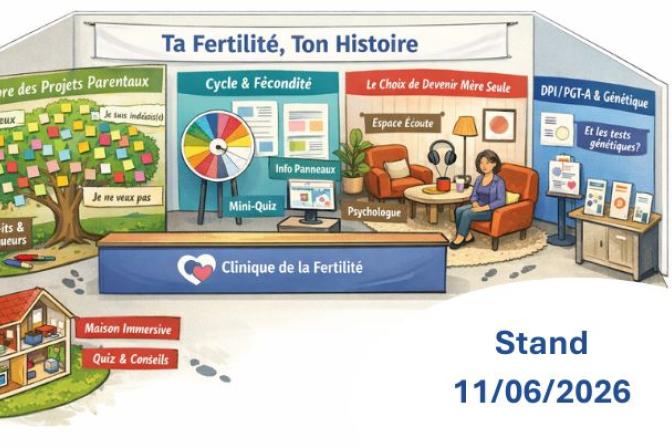 Campagne de sensibilisation à l'infertilité - Stand Info - 11 juin 2026 - Hôpital Erasme H.U.B