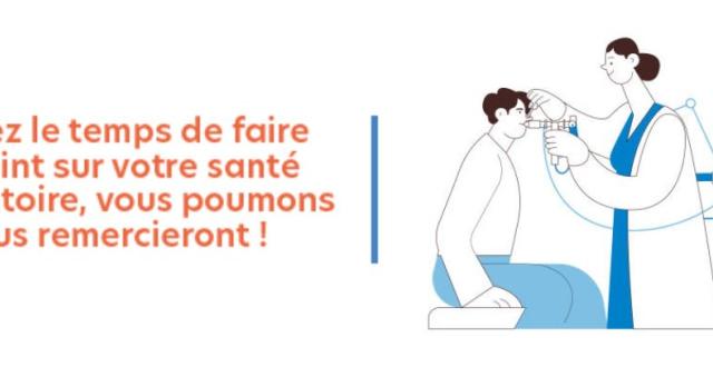 Stand d'information et d'évaluation en santé respiratoire - Hôpital Universitaire de Bruxelles
