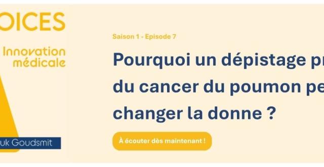 HOP VOICES Podcast de l'H.U.B Saison 1 Episode 7 Interview Anouk Goudsmit Pour un dépistage précoce du cancer du poumon en Belgique