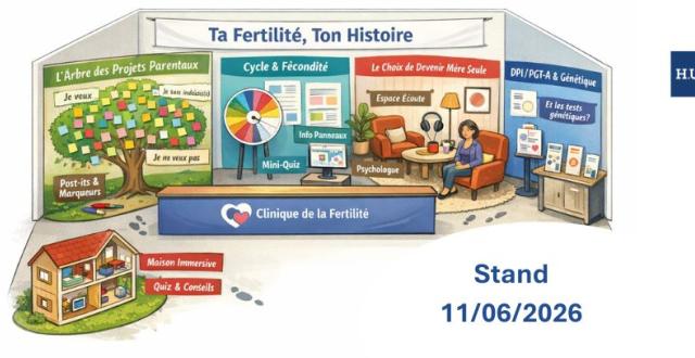 Campagne de sensibilisation à l'infertilité - Stand Info - 11 juin 2026 - Hôpital Erasme H.U.B