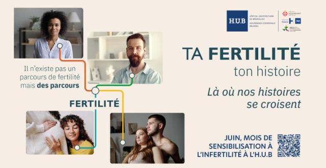 Ta Fertilité, Ton Histoire, campagne de sensibilisation à l'infertilité de l'Hôpital Erasme H.U.B Juin 2026