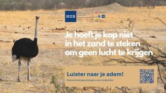 Luister naar je adem - Bewustmalingcampagne over longkanker 2025 - Struisvogel