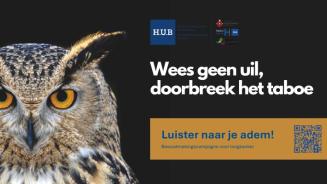 Luister naar je adem - Bewustmalingcampagne over longkanker 2025 - Uil