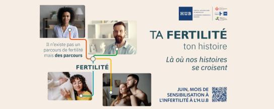 Ta Fertilité, Ton Histoire, campagne de sensibilisation à l'infertilité de l'Hôpital Erasme H.U.B - jui 2026